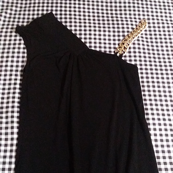 Allen B One Shoulder Black Blouse Size XS - Picture 10 of 17